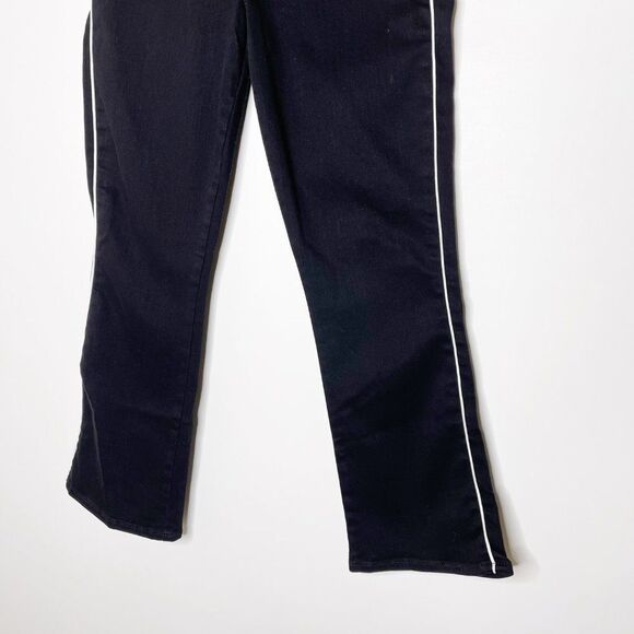 7 FOR ALL MANKIND Black High Waist Slim Kick Jeans  - Picture 3 of 9